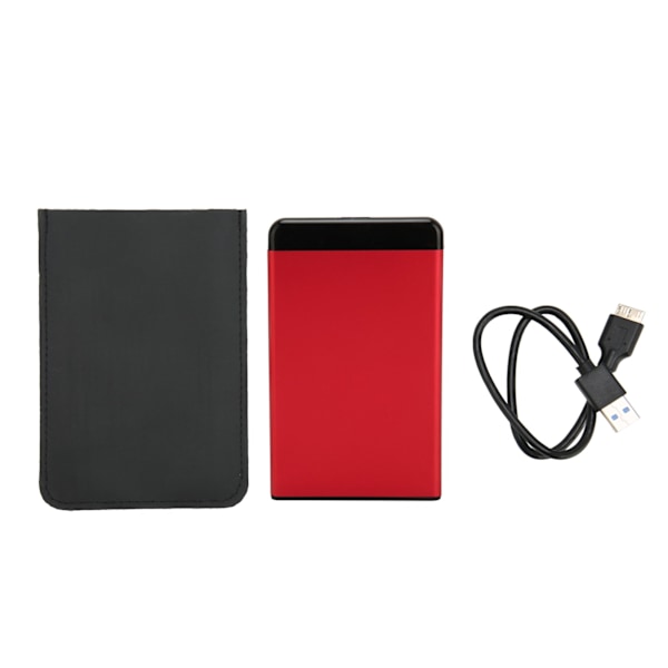 Ekstern harddisk 2,5 tommer USB3.0 5Gbps Overføring Plug and Play Ultratynn Mobil Harddisk for Datamaskin TV Telefon Rød 80GB