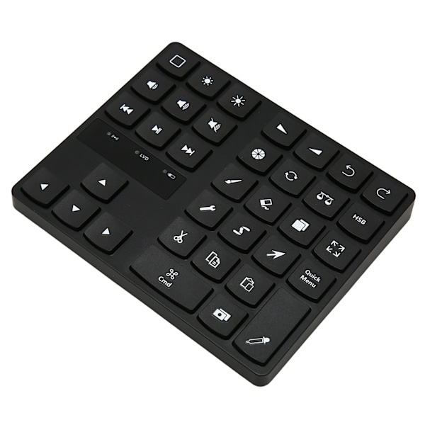 Mini Tegnetastatur 35 Taster Enhånds Ergonomisk Tegnesnarveitastatur for IOS for OS X