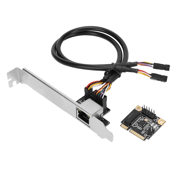 Mini PCI E Gigabit Ethernet-kort 10Mbps 100Mbps 1000Mbps Drivrutinfri RTL8111H Chip RJ45 PCI E-kort för stationära datorer