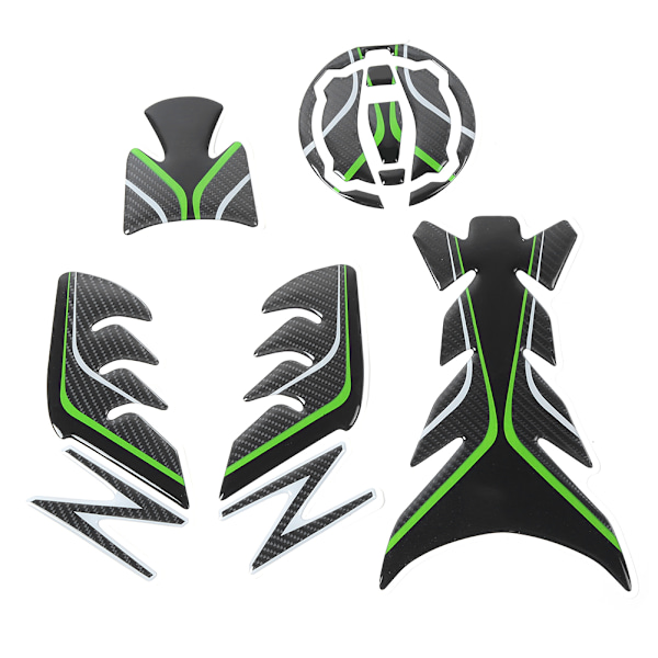 Oljetank 3D Pad Protector Trim Fiskbensdekal Passar för Kawasaki Ninja Z900