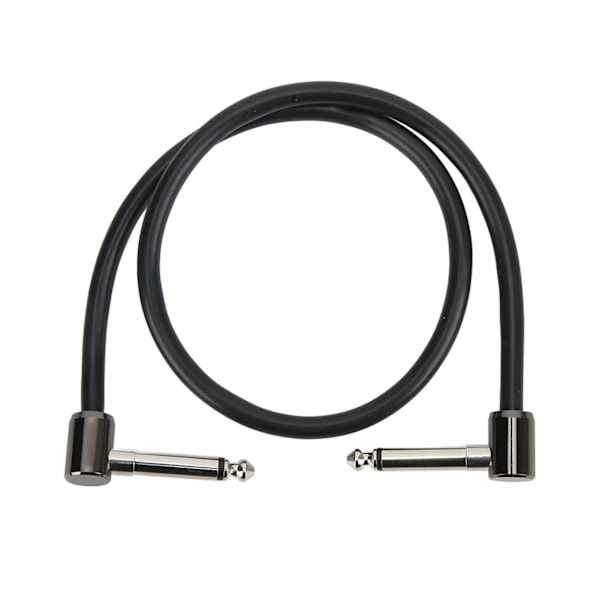 FC‑20 Effekt Kabel Højre Vinkel Stik Akustisk Guitar Patch Pedal Kabel Lyd Tilbehør 50CM