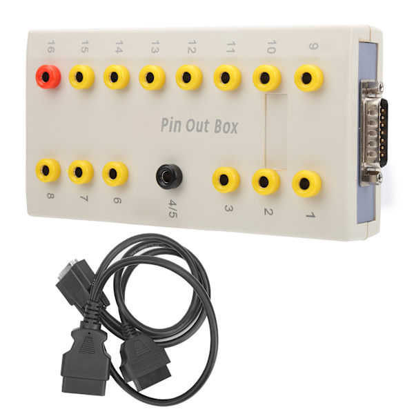 OBD2 Pin Out Box med diagnostisk kabelsæt dækker alle testpunkter Autodiagnoseværktøj