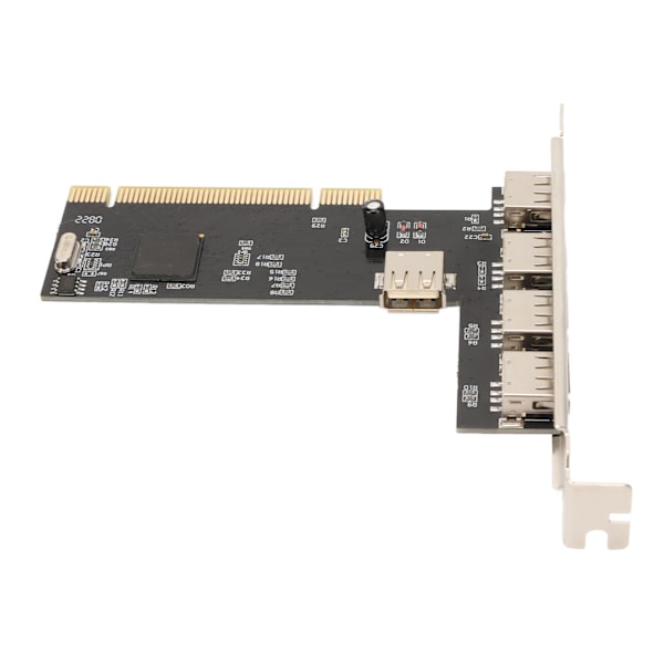 PCI til USB2.0 Intern Udvidelseskort 5 Porte 480Mbps Plug and Play 4 Eksterne 1 Intern PCI Udvidelse til USB Adapter Hub