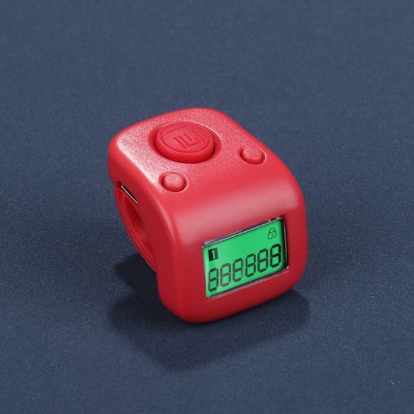 Tæller opgradering opladning fingerring selvlysende elektronisk digital display håndtryk tæller