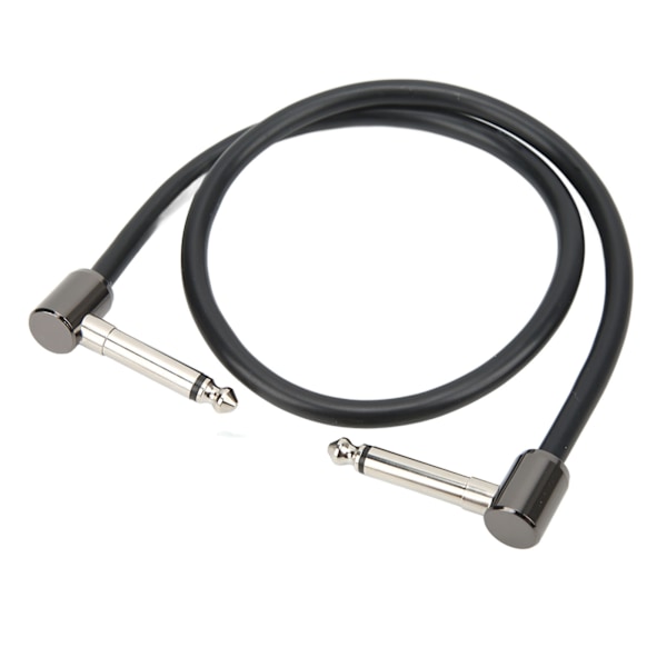 FC‑20 Effekt Kabel Højre Vinkel Stik Akustisk Guitar Patch Pedal Kabel Lyd Tilbehør 50CM