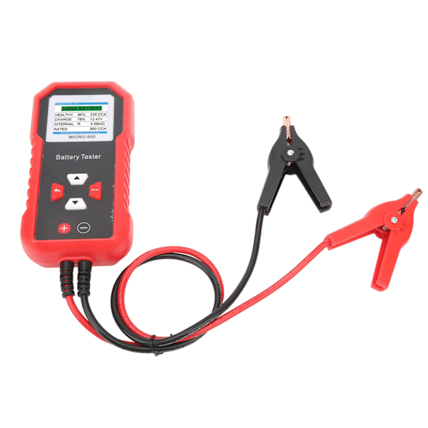 för MICRO‑500 batteritestare 8 språk LCD färgglad skärm Clear Vision QR-kod för bilmotorcykel