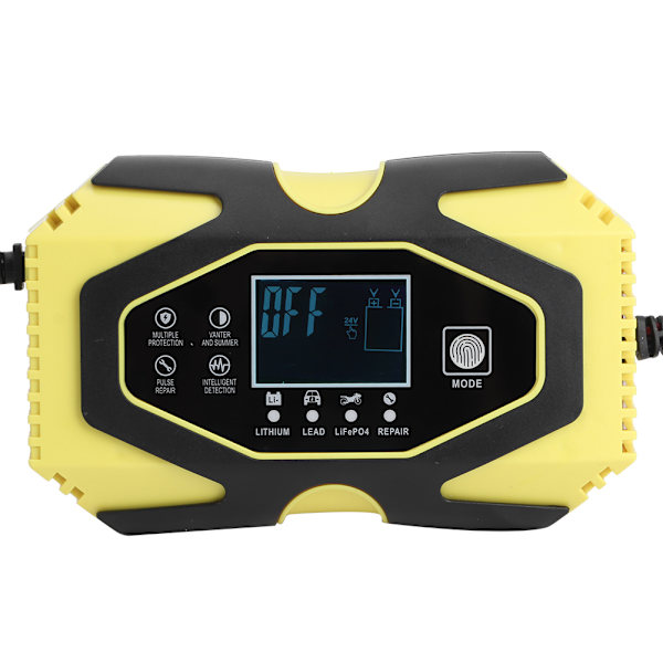 AGM Hurtiglader 12V 6A 24V 3A Motorcykel Bilbatterireparation 100V-240V EU-stik
