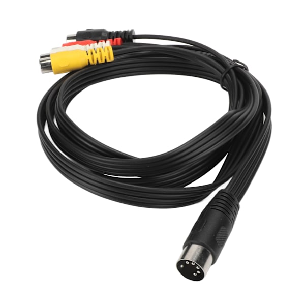 5-Pin Hane DIN till 4 RCA Hona Kabel Professionell DIN 5-Pin till RCA Konverteringssladd för CD-spelare VCR DVD Phono 1,5m