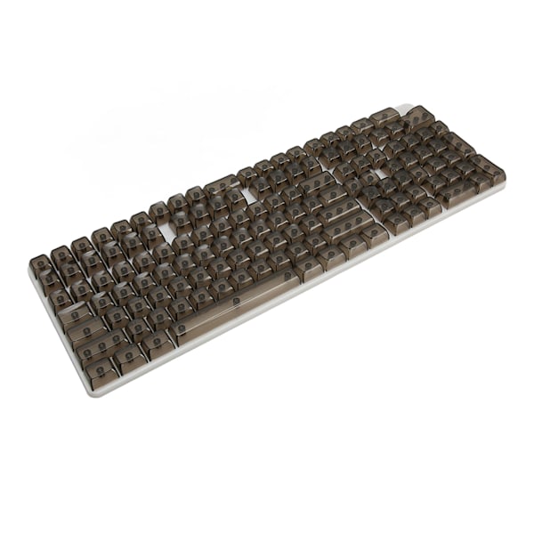 Keycap-sett 132 taster Høytransparent PC CBSA Høyde Matt Ergonomisk DIY Erstatningstaster for Mekanisk Tastatur Svart