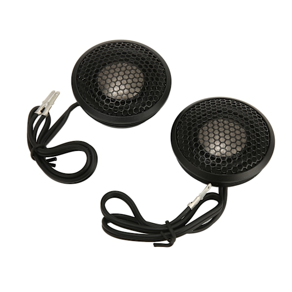 2 st. Bilhögtalare Diskant Hifi Svart Kompakt Struktur 150W Dome Tweeter med Bas för Alla Bilaudiosystem