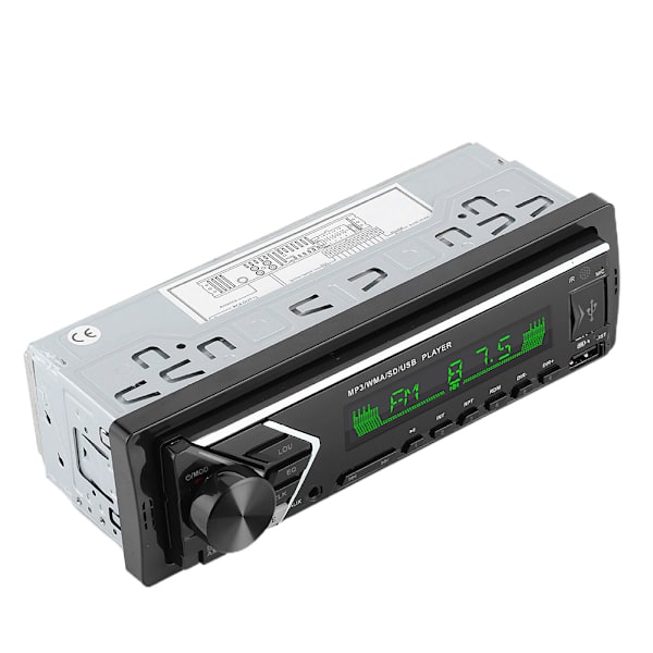 12V autostereo MP3-soitin Kaksois-USB Bluetooth FM-ääniradiokortti Kaukosäädin Väritaustavalo