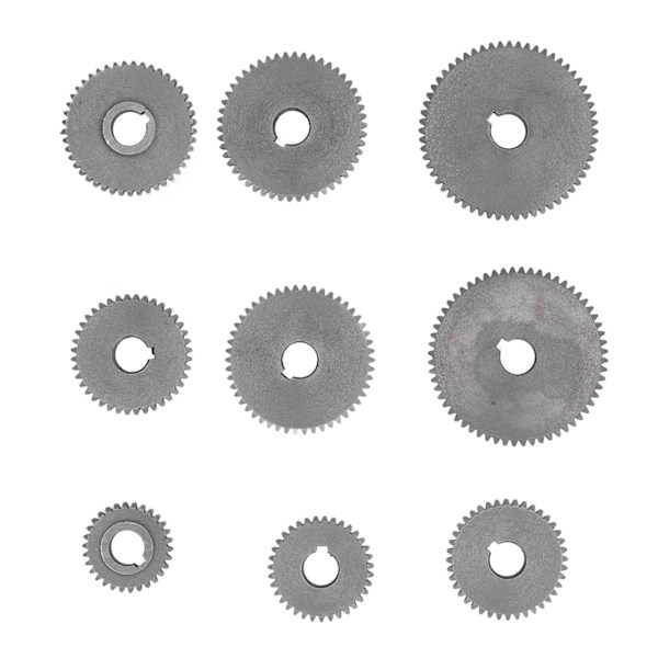 Metall växelsats för mini svarv skärmaskin - 9 delar