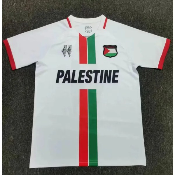 Palestina fotballskjorte 2023/24 skjorte hjemme borte hvit White-A 2XL
