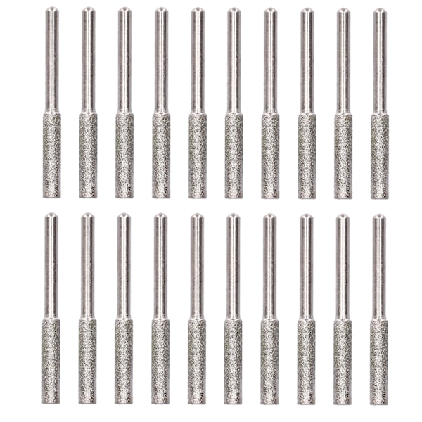 Motorsågsvässare Burr Sliphuvud Set Kit - 20st, Silver 4,8 mm