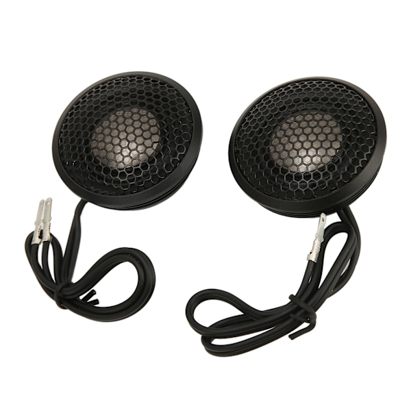 2 st. Bilhögtalare Diskant Hifi Svart Kompakt Struktur 150W Dome Tweeter med Bas för Alla Bilaudiosystem