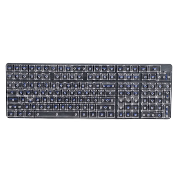 132 Taster Mekanisk Tastatur Keycaps CBSA Højde Transparent Ergonomisk DIY Klar Keycaps Hvid Blå Bogstaver
