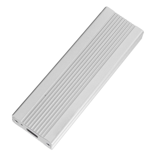 SATA M.2 Kabinet USB3.1 10 Gbps Ultratynd Aluminium Legering Plug and Play NVMe SSD Kabinet til Bærbar Transmission Sølv