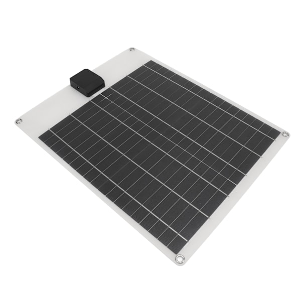 20W 5V 12V Solpanel Dual Output Monokristallin Power Generator Panel Batteriladdarsats för bilbåtssläp RV Vit