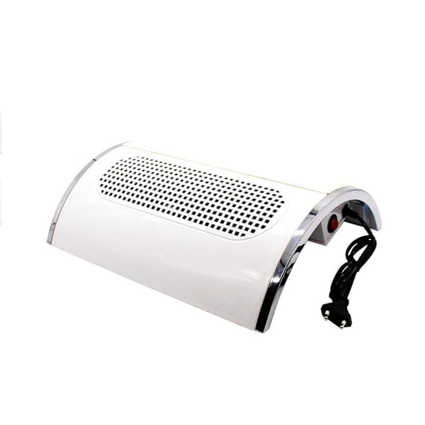 Tre-bladet negleventilator støvsuger neglestøvfjernermaskine manicure vakuumsystem hvid støvsuger