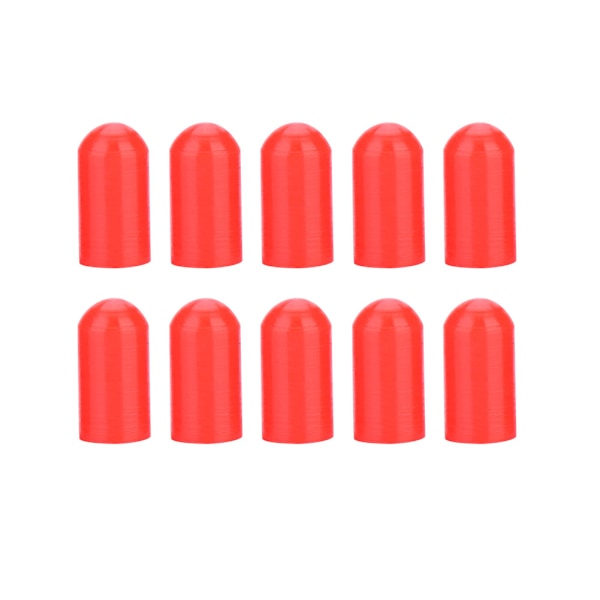 10 PCS Silicone Drumstick Silent Practice Tips Replacement Musical Instruments Accessory(Red)