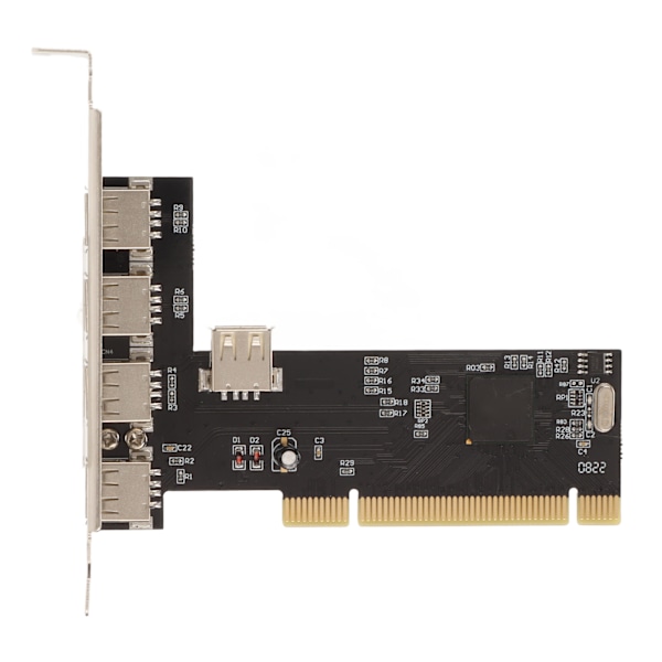 PCI til USB2.0 Intern Udvidelseskort 5 Porte 480Mbps Plug and Play 4 Eksterne 1 Intern PCI Udvidelse til USB Adapter Hub