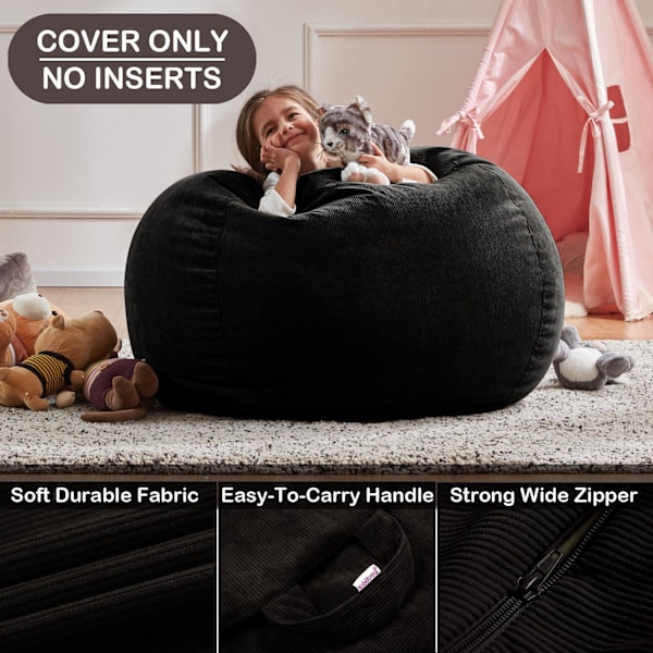 Lazy soffa extra stor sittsäck soffset inomhus lazy recliner lämplig för vuxna och barn