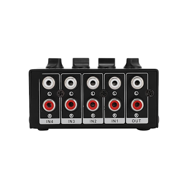 Stereo Mixer Passiv 4 Kanals Lydlinje Mini RCA Bærbar til Computer Telefon Tablet