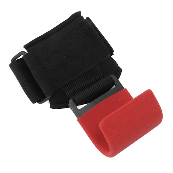 Vektløftingskrok Håndleddsbeskytter Pull Up Wrist Guard Booster Hook Rød