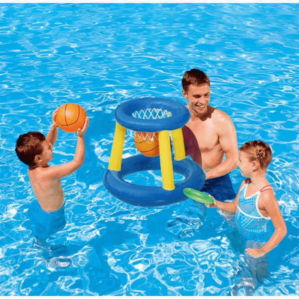 Uppblåsbar poolvolleyboll, basketboll, volleyboll, poolleksaker, basketboll, vattensporter