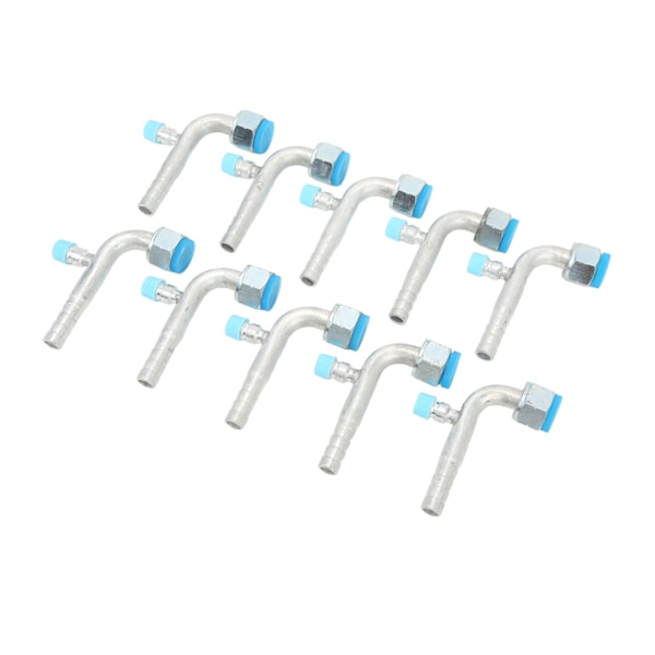 10 st bil AC-slanganslutning Universal aluminium Passar för bilar Lastbilar Tekniska fordon Luftkonditionering Modifiering 13mm/0.51in 14.5mm/0.57in