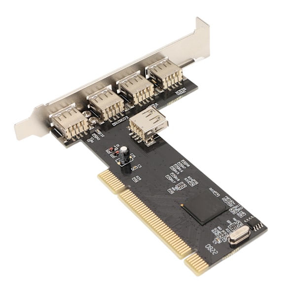 PCI til USB2.0 Intern Utvidelseskort 5 Port 480Mbps Plug and Play 4 Eksterne 1 Intern PCI Utvidelse til USB Adapter Hub