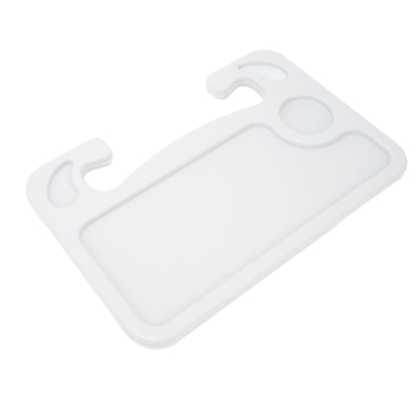 Bilrattsbord Dubbelsidig bricka med mugghållare och pennfack Multifunktionellt Automatbord Silver