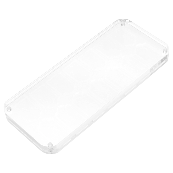 Spelkortfodral Transparent Akryl Speluppbevaringslåda med 14 Fack för Switch för Lite Kristallbox