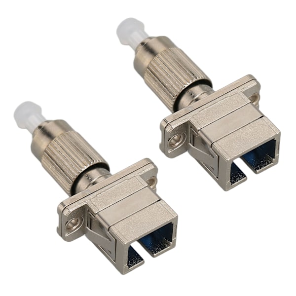 2 stk FC Hann til SC Hunn Adapter FC UPC Hann til SC UPC Hunn Enkeltmodus Hybrid Optisk Fiberkontakt Adapter