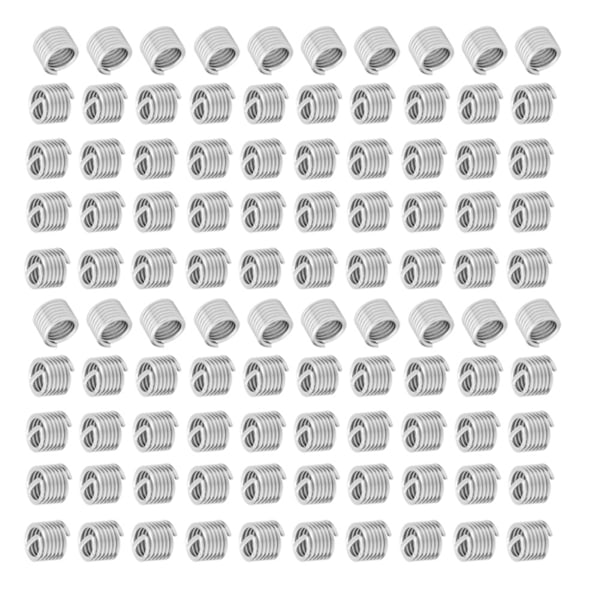 Innlegg for gjengehylse i rustfritt stål (M6x1.0x1.5D, 100 stk)