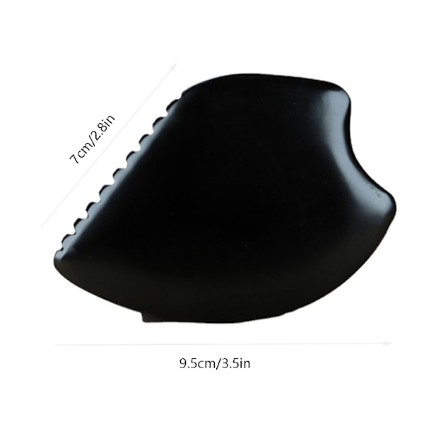 Luonnonkivi Kasvohoito Gua Sha Hierontaväline Kauneus Gua Sha Lauta Musta Bian Kivi Hierontatyökalu Terveydenhuolto Kaula Terapia 1 kpl Musta