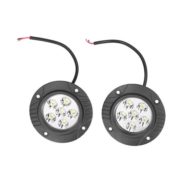 5 tommers rund frontlysknapp med integrert LED-lampe 6000K 6000LM høy lysstyrke IP67 vanntett