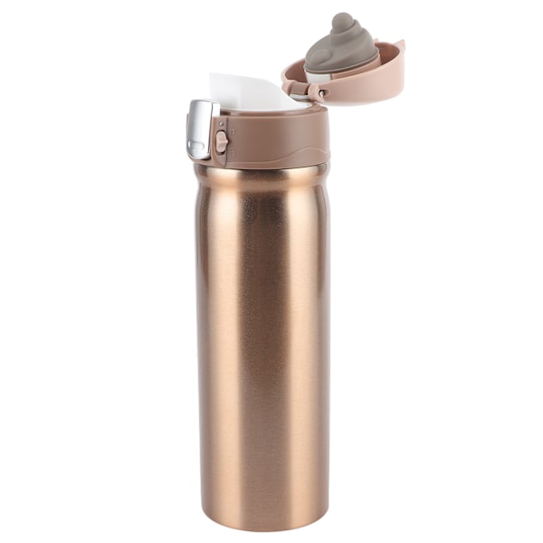 Biluppvärmd kopp Elvärme 304 Rostfritt stål isoleringsflaska 400ml Rose GoldDC 24V