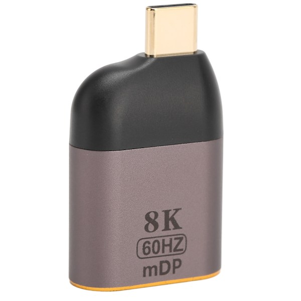 USB-C til DisplayPort-adapter 8K 60Hz Aluminiumlegering Plug and Play USB-C til Mini DP-adapter for PC Bærbar PC-nettbrett