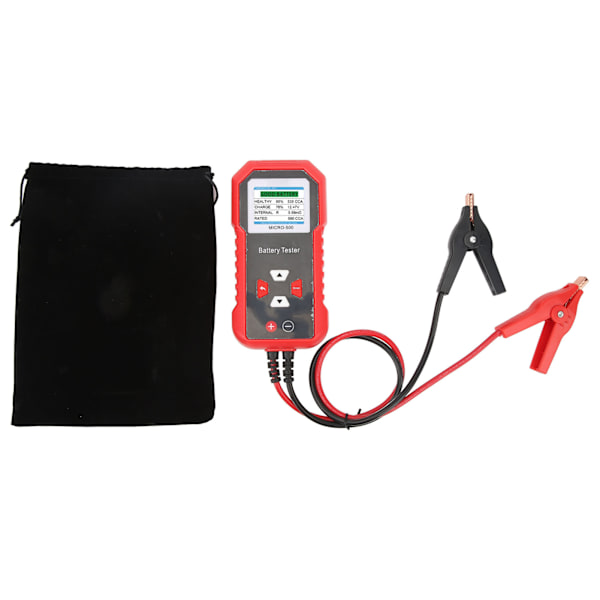 för MICRO‑500 batteritestare 8 språk LCD färgglad skärm Clear Vision QR-kod för bilmotorcykel