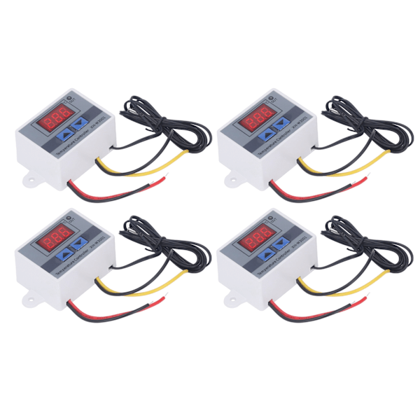 LED Temperaturregulator 12V - 4PCS, Värme/Kylning Termostat Switch Module, 120W