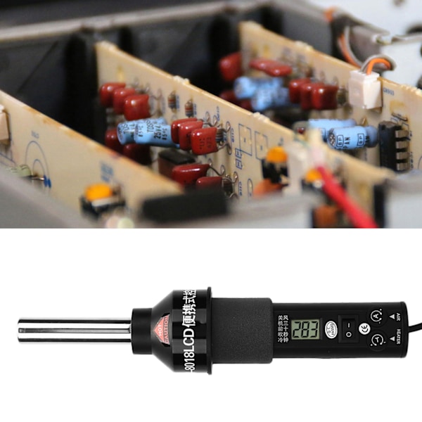 LCD Justerbar Elektronisk Varme Luftpistol Aflødslodde Station IC SMD BGA