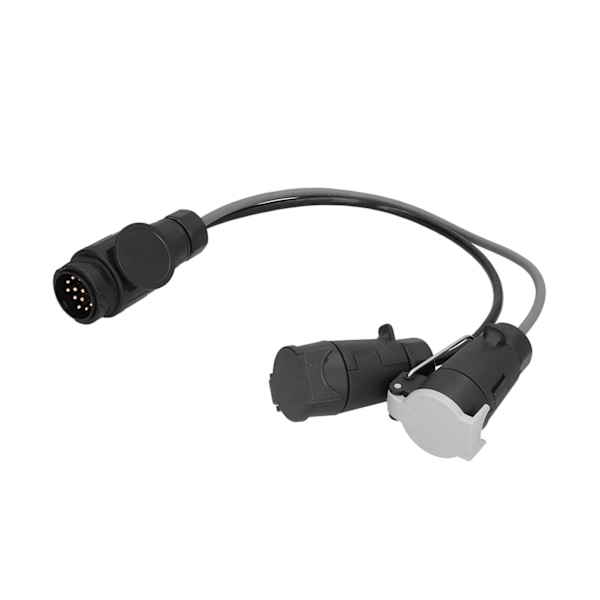 12V 13-pinners til 7-pinners tilhengerplugg-konverter Plast PVC Messing for standard europeiske campingvogner bobiler