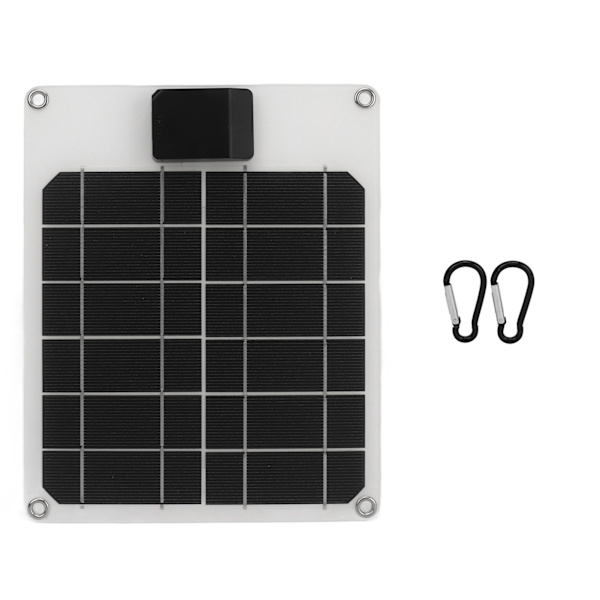 5W 5V solpanel monokristallin kraftgeneratorpanel Batteriladdarsats för bilbåtsläp husbil Vit