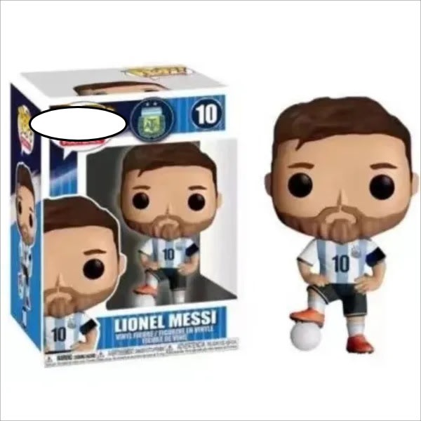 nr 10 jersey Messi Q version docka hand modell, #10 dekorativa prydnadssaker rörlig figur serie modell leksaker barnfödelsedag leksak presenter
