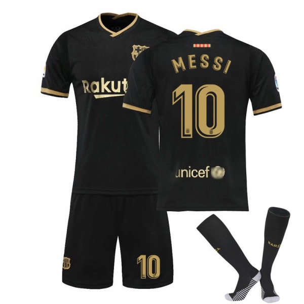 Fodboldsæt Fodboldtrøjer Trænings-T-shirts Messi Børn black 22