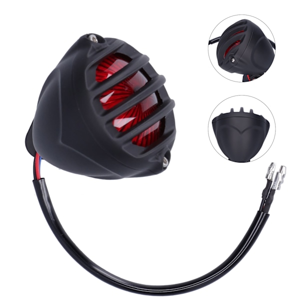 Bremslys LED Bakplate Montering Universal for Retro Motorsykkel Ombygginger 12V