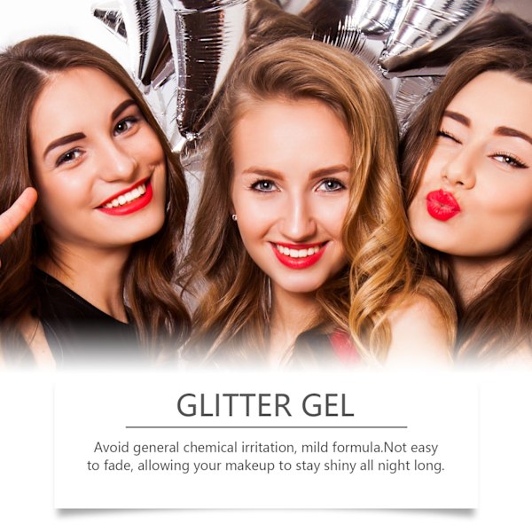 Holografinen vartaloglittergeeli vartalolle, kasvoille ja hiuksille, väriä vaihtava glittergeeli valossa, hiusglitteri, kasvoglitteri