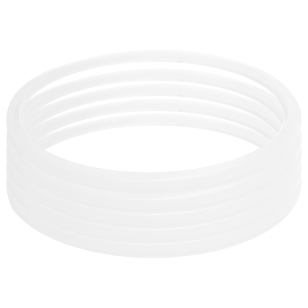 Universal Trykkokerpakning i Rustfritt Stål, Sett med 5 - Klar O-Ring, 20 cm