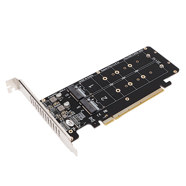 PCIE X16 til M.2 M KEY Udvidelseskort NVMEx4 SSD 2U Server RAID Array Udvidelseskort med LED-indikator